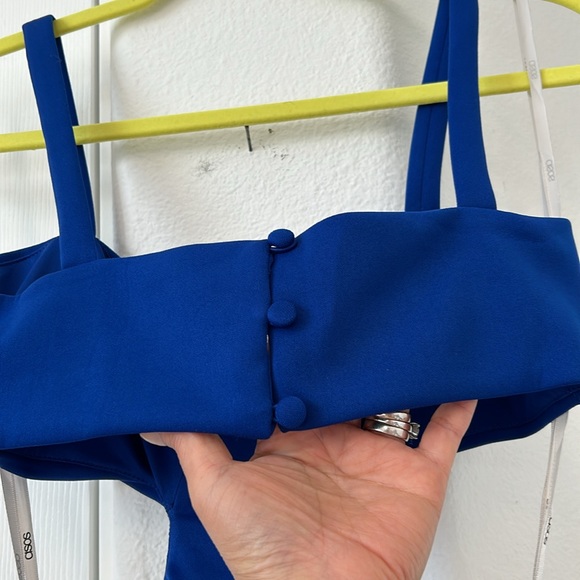 asos Design Side Cutout Strap dress with back button closure. - Picture 6 of 10